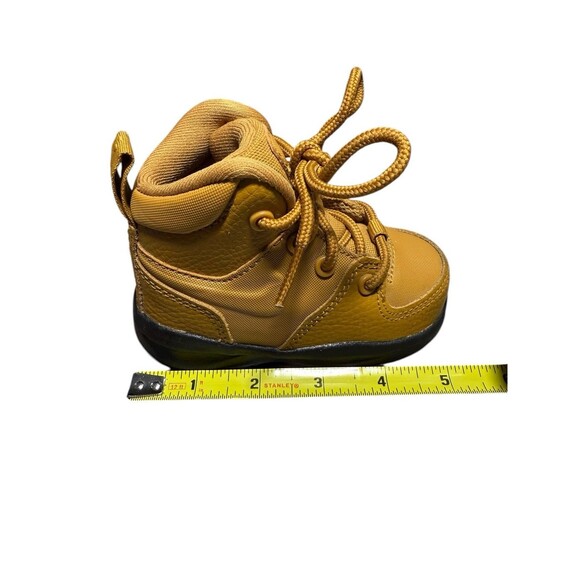 Nike Manoa LTR Toddler 4C High Top Hiking Boot Lace Up Wheat Black BQ5374-700 - Picture 6 of 8